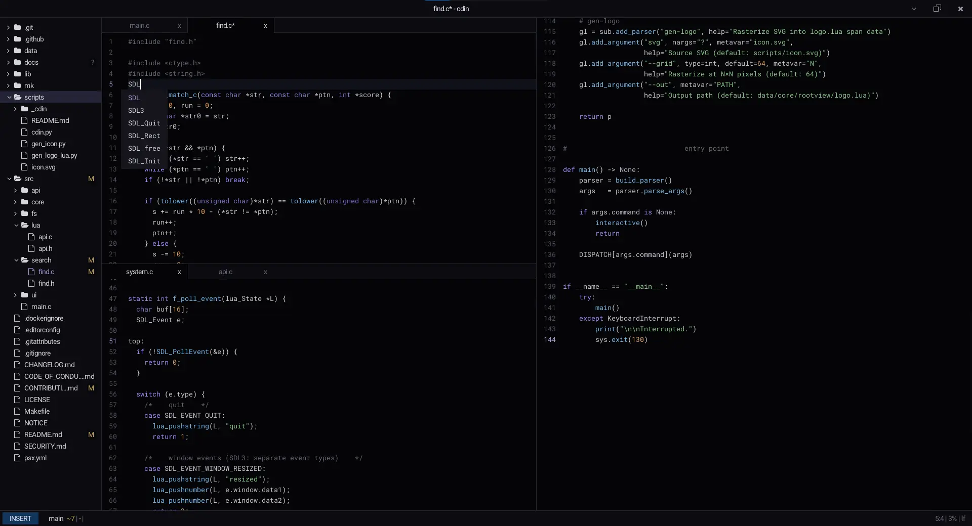 Cdin code preview